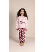 Pigiama invernale bambina cotone felpato Gary 3052