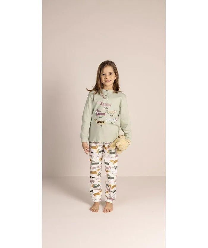 Pigiama invernale bambina interlock Gary 2022