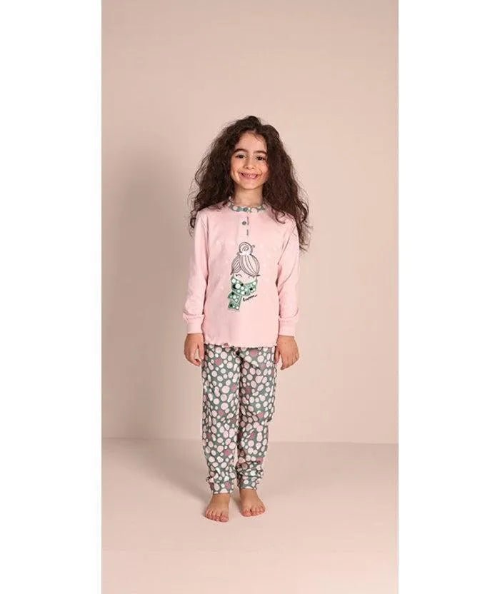 Pigiama invernale bambina interlock Gary 2027