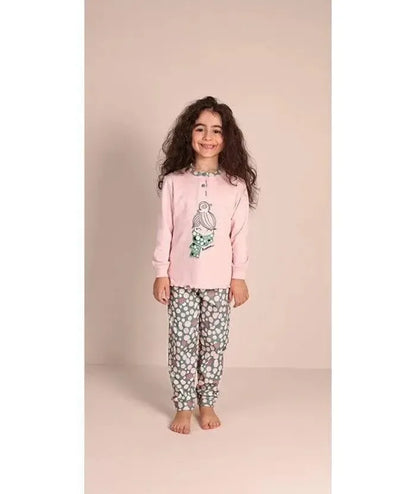 Pigiama invernale bambina interlock Gary 2027