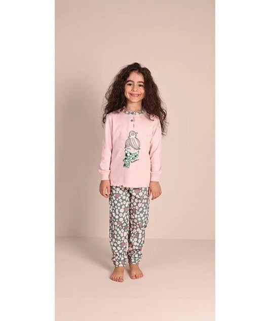 Pigiama invernale bambina interlock Gary 2027