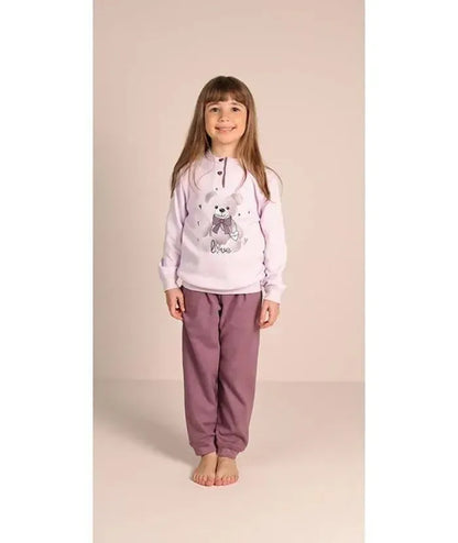 Pigiama invernale bambina interlock Gary 2031