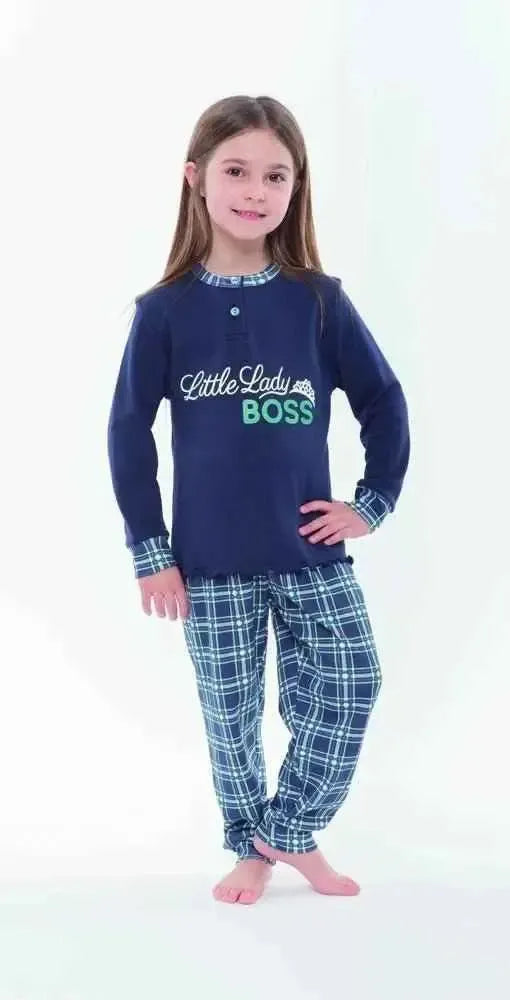Pigiama invernale bambina interlock Gary Family N20017