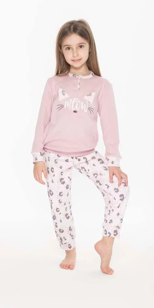 Pigiama invernale bambina interlock Gary Q20005