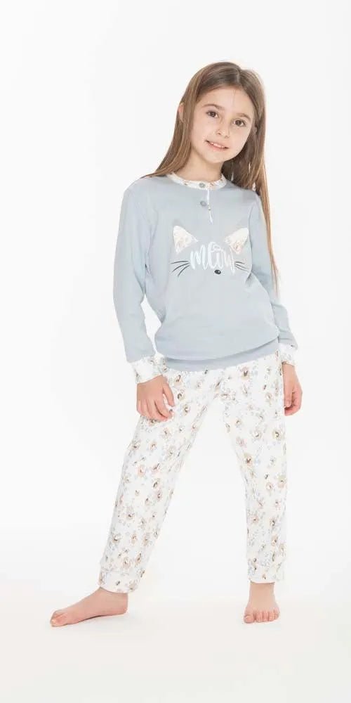 Pigiama invernale bambina interlock Gary Q20005