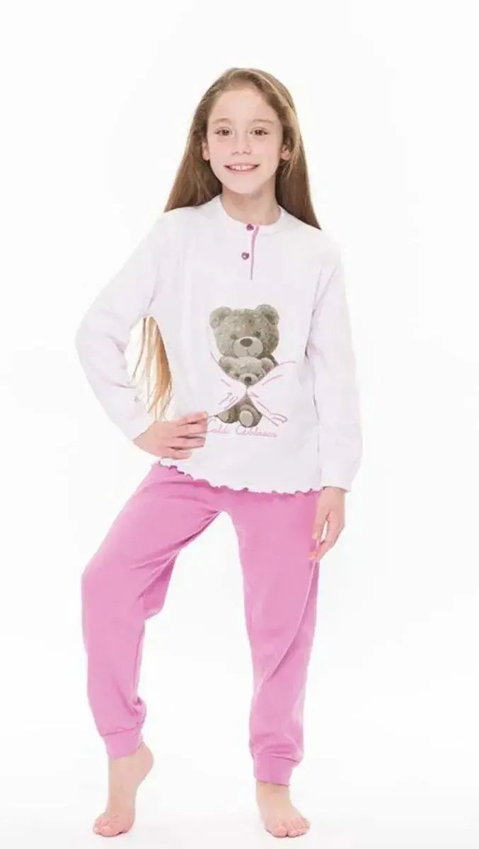 Pigiama invernale bambina interlock Gary S20003