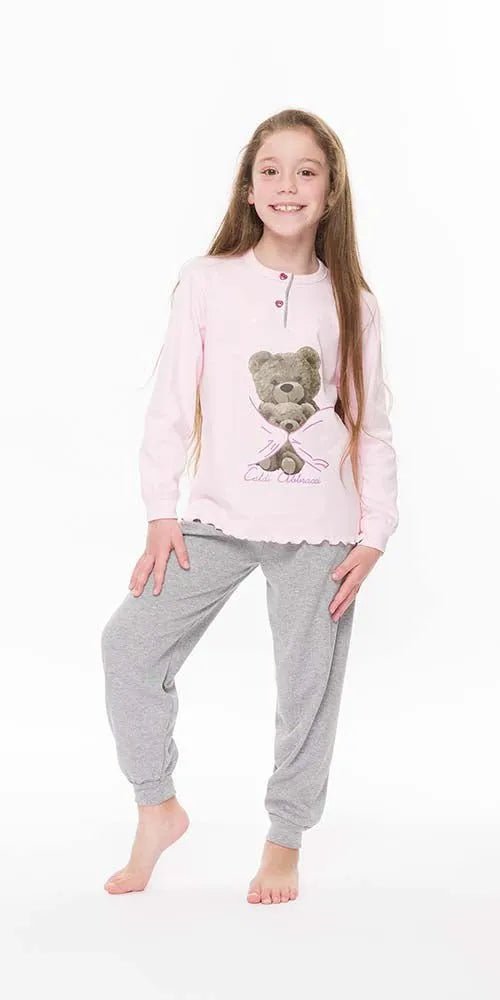Pigiama invernale bambina interlock Gary S20003