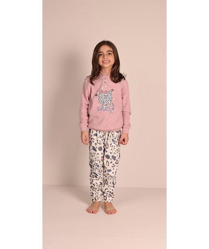 Pigiama invernale bambina punto milano Gary 2071