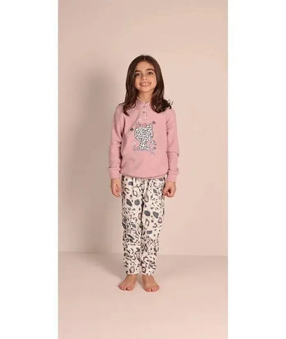 Pigiama invernale bambina punto milano Gary 2071
