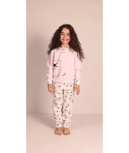 Pigiama invernale bambina punto milano Gary 2076