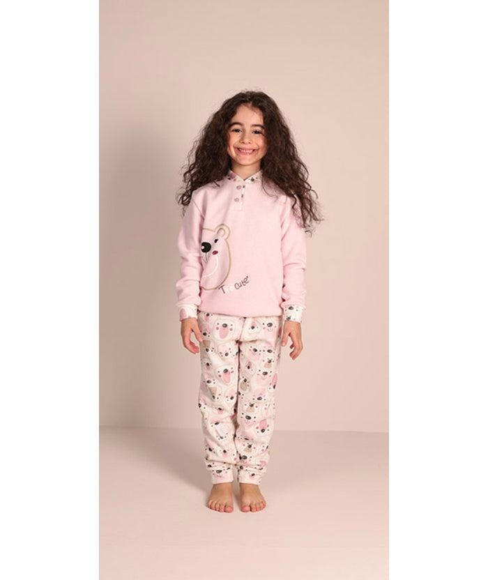 Pigiama invernale bambina punto milano Gary 2076