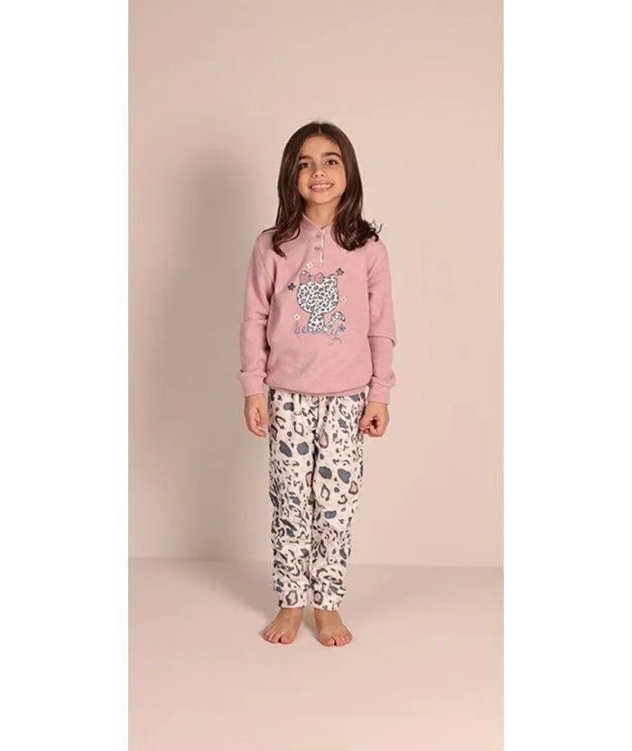 Pigiama invernale bambina punto milano Gary 3071