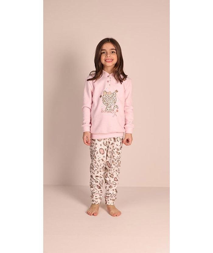 Pigiama invernale bambina punto milano Gary 3071