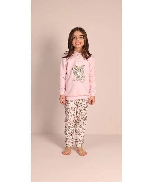 Pigiama invernale bambina punto milano Gary 3071