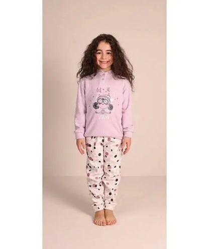 Pigiama invernale bambina punto milano Gary 3074