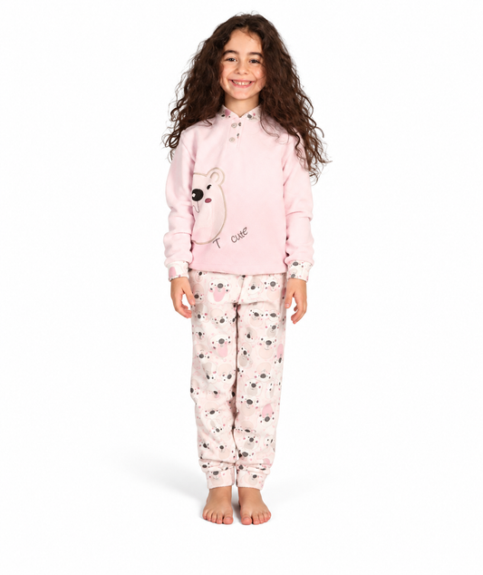 Pigiama invernale bambina punto milano Gary 3076