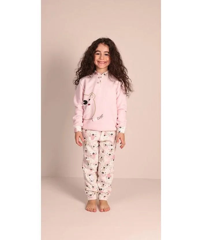 Pigiama invernale bambina punto milano Gary 3076