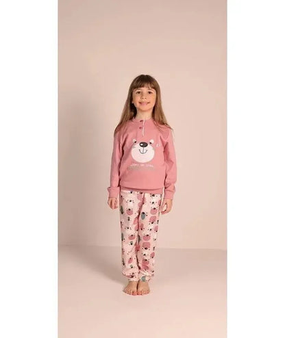 Pigiama invernale bambina/ragazza interlock Gary 3026