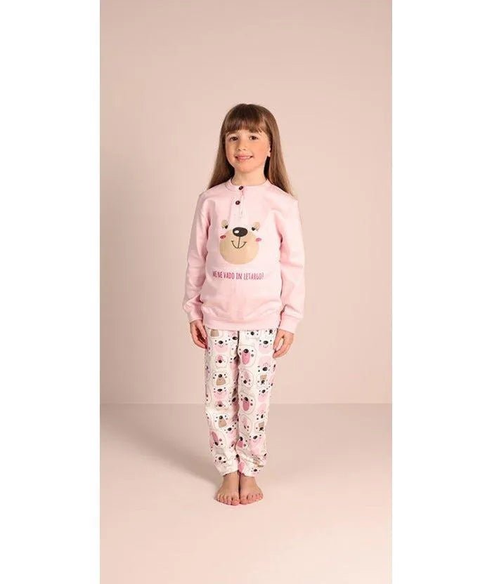 Pigiama invernale bambina/ragazza interlock Gary 3026