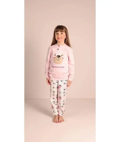 Pigiama invernale bambina/ragazza interlock Gary 3026