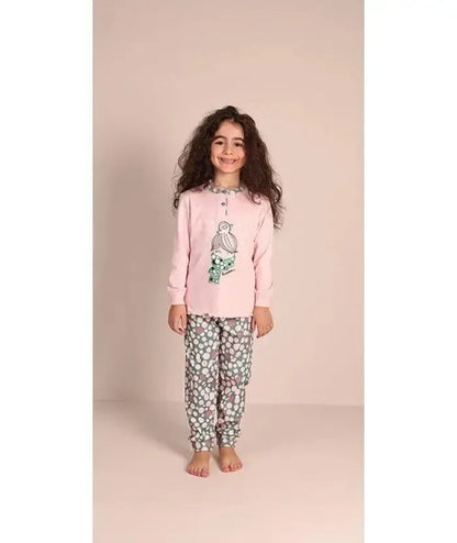 Pigiama invernale bambina/ragazza interlock Gary 3027