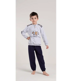 Pigiama invernale bambino cotone felpato Gary V30047