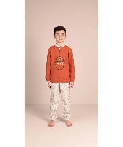 Pigiama invernale bambino flanellato Punto Milano Gary 3091