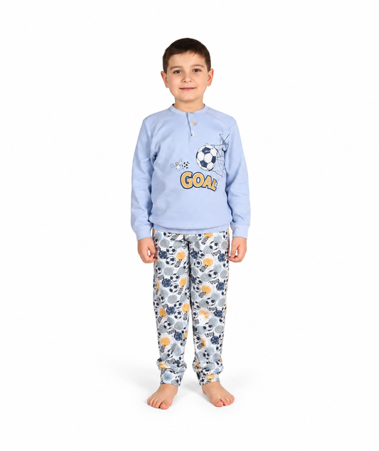 Pigiama invernale bambino interlock Gary 2036