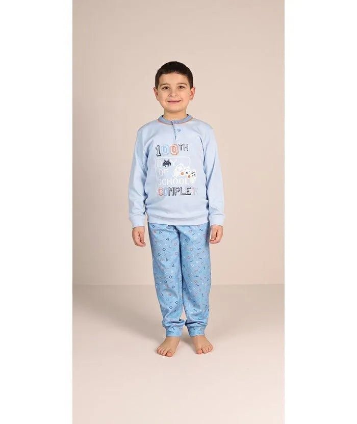 Pigiama invernale bambino interlock Gary 2038