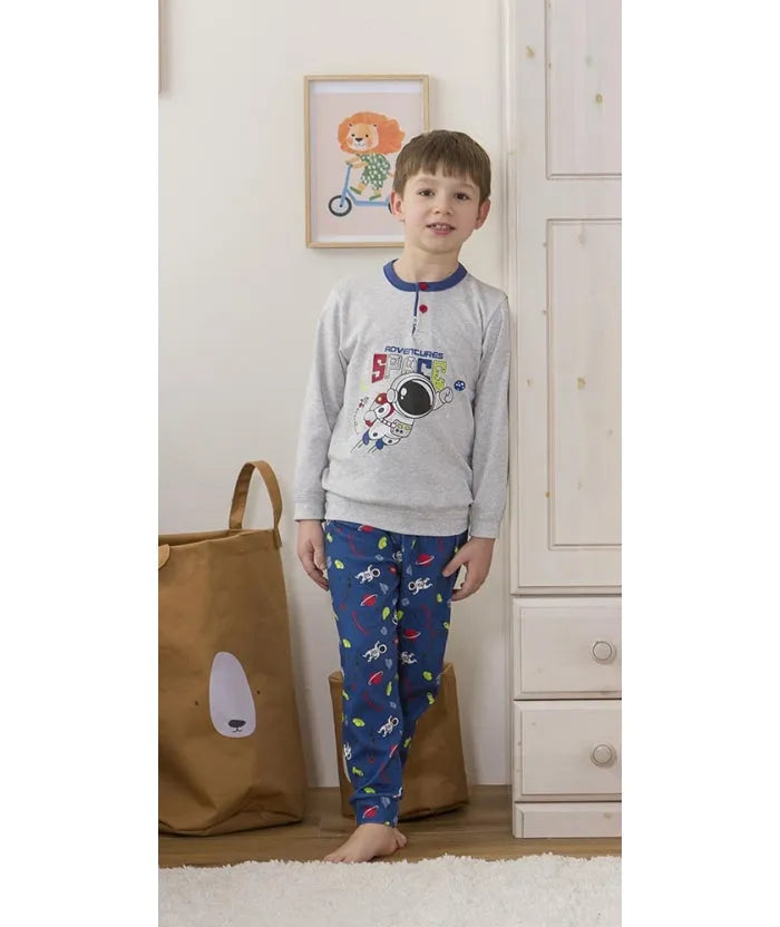 Pigiama invernale bambino interlock Gary 2203