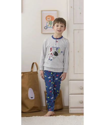 Pigiama invernale bambino interlock Gary 2203
