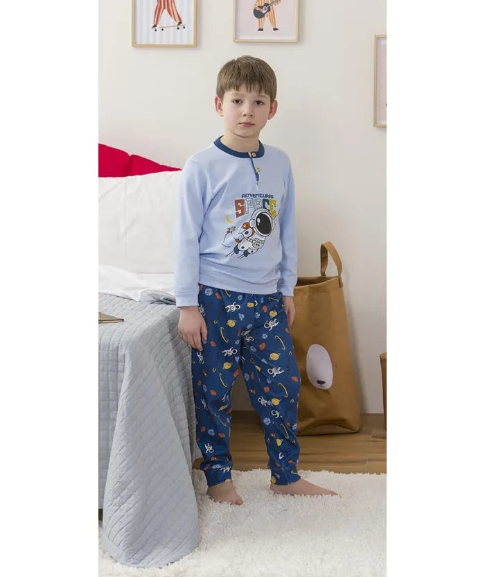 Pigiama invernale bambino interlock Gary 2203