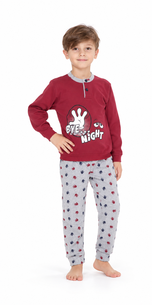 Pigiama invernale bambino interlock Gary Q20022