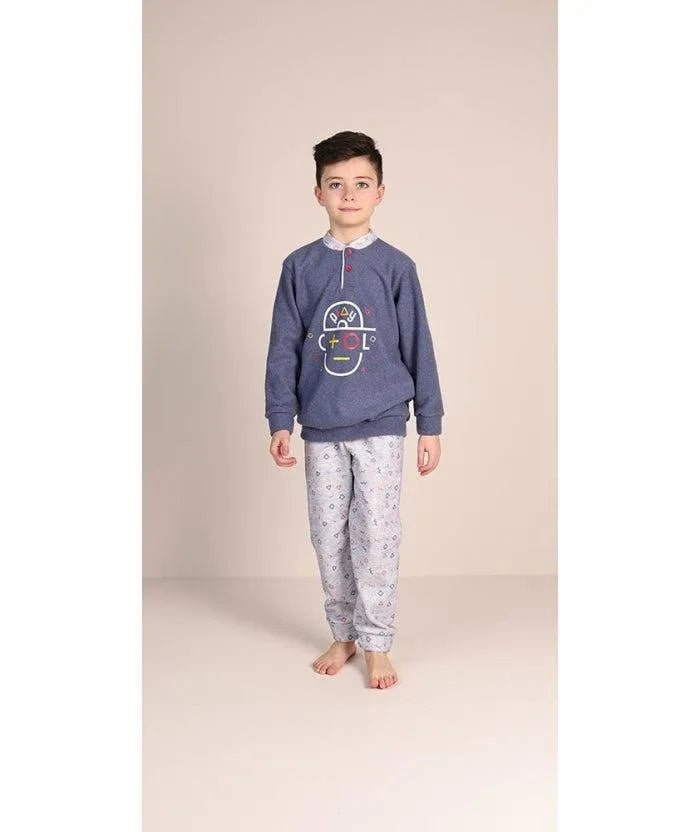 Pigiama invernale bambino punto Milano Gary 2091