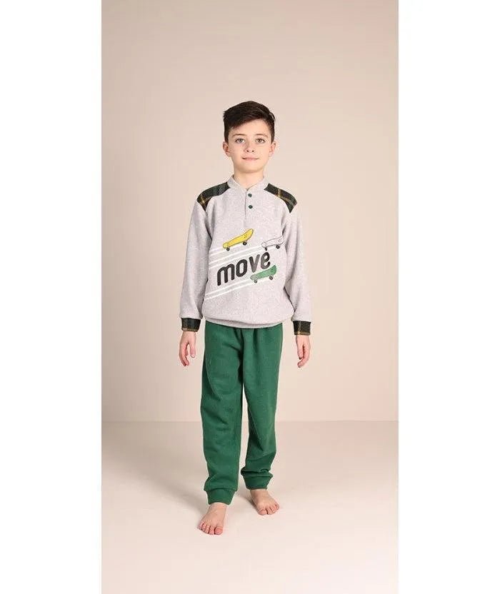 Pigiama invernale bambino punto Milano Gary 2093