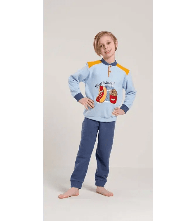 Pigiama invernale bambino punto Milano Gary V20082