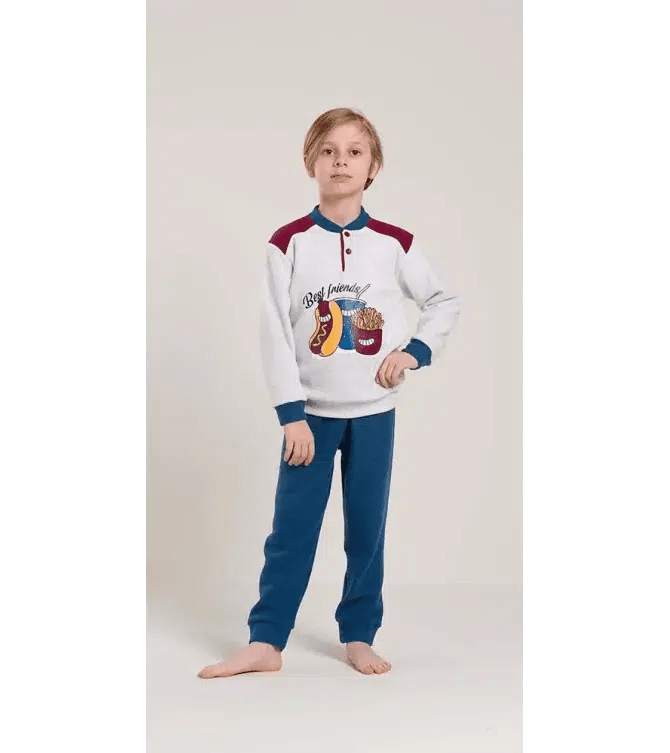 Pigiama invernale bambino punto Milano Gary V20082