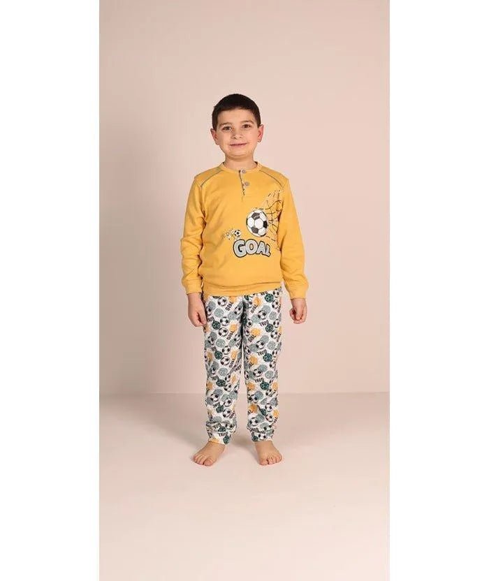 Pigiama invernale bambino/ragazzo interlock Gary 3036