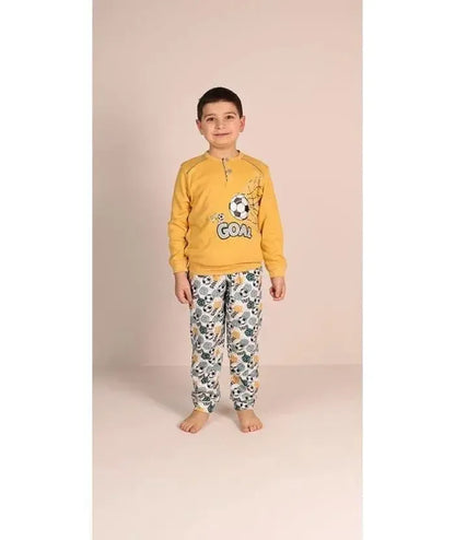 Pigiama invernale bambino/ragazzo interlock Gary 3036
