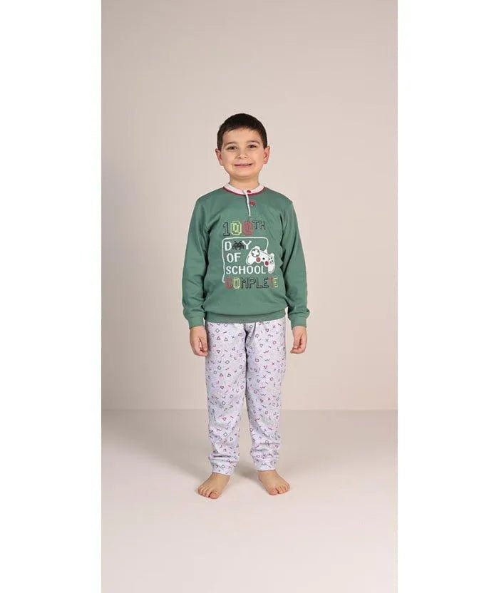 Pigiama invernale bambino/ragazzo interlock Gary 3038