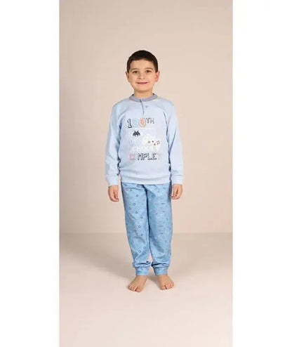 Pigiama invernale bambino/ragazzo interlock Gary 3038