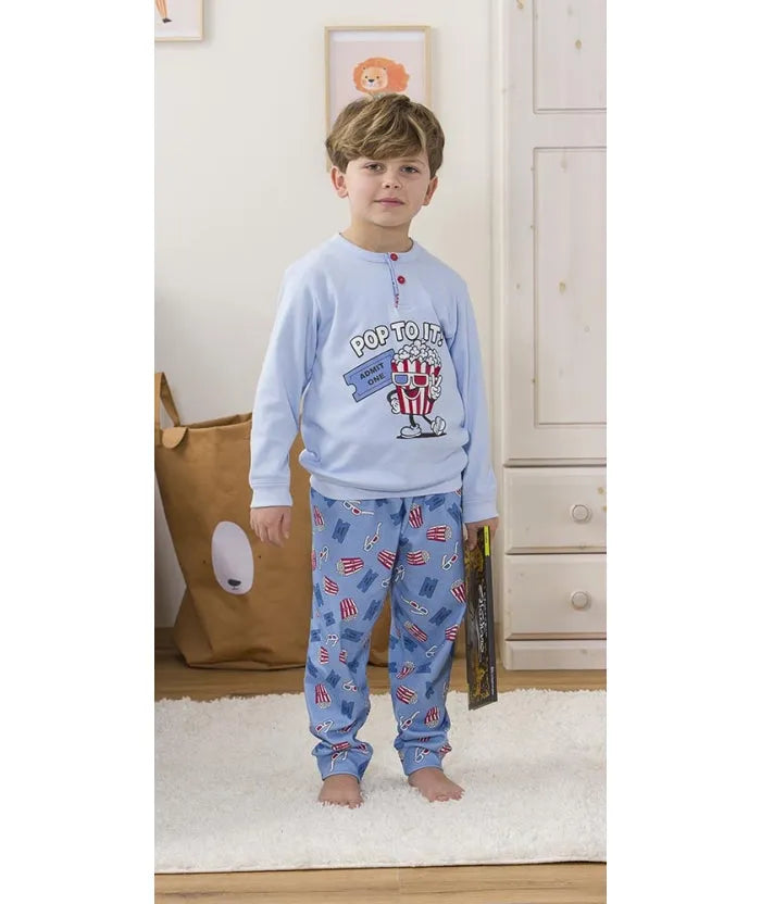 Pigiama invernale bambino/ragazzo interlock Gary 3200