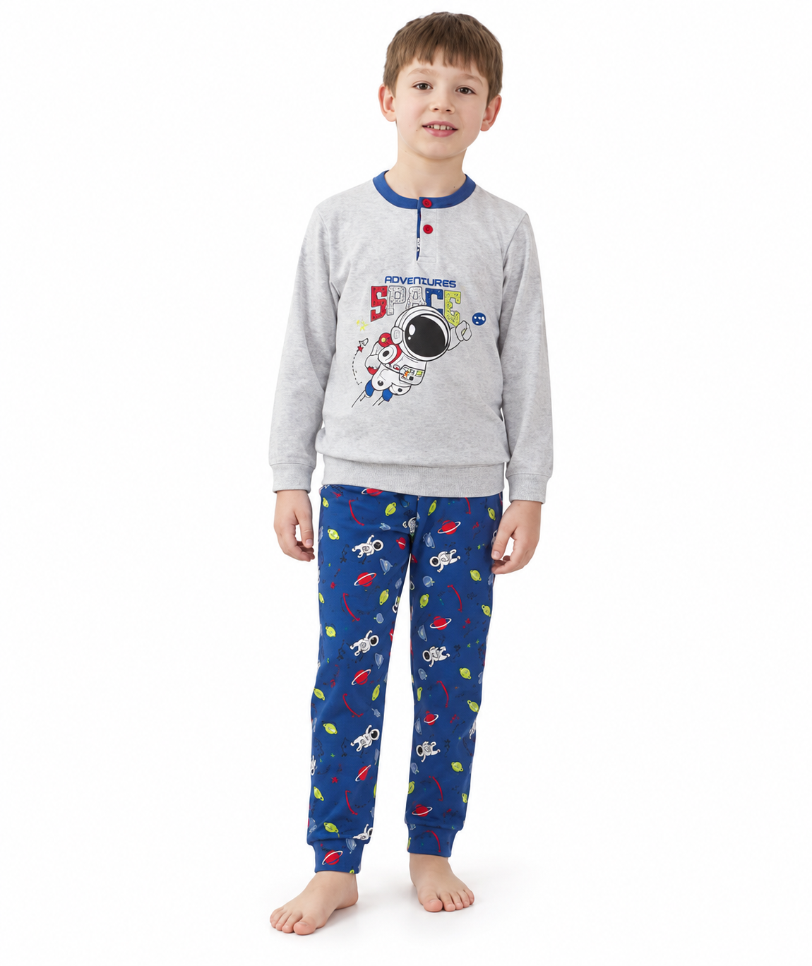 Pigiama invernale bambino/ragazzo interlock Gary 3203