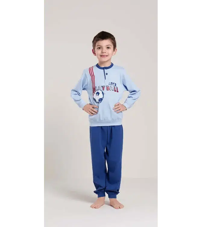 Pigiama invernale bambino/ragazzo interlock Gary V30028