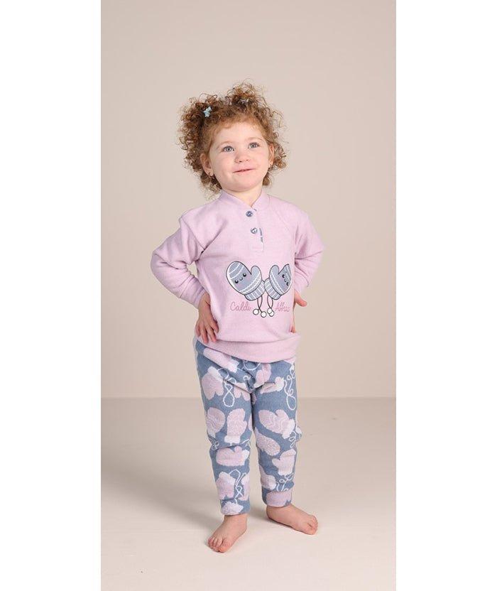 Pigiama invernale neonata bambina Gary in punto Milano 1076