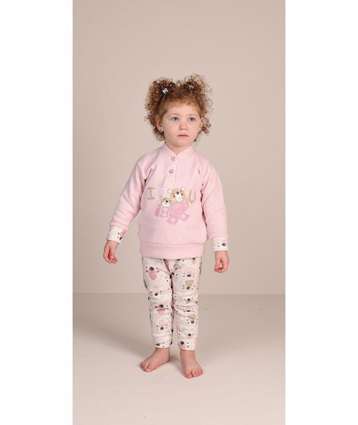 Pigiama invernale neonata bambina Gary in punto Milano 1077