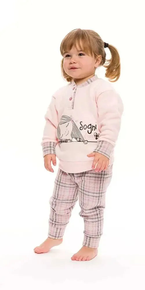 Pigiama invernale neonata bambina Gary in punto Milano S10042