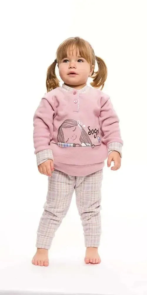 Pigiama invernale neonata bambina Gary in punto Milano S10042