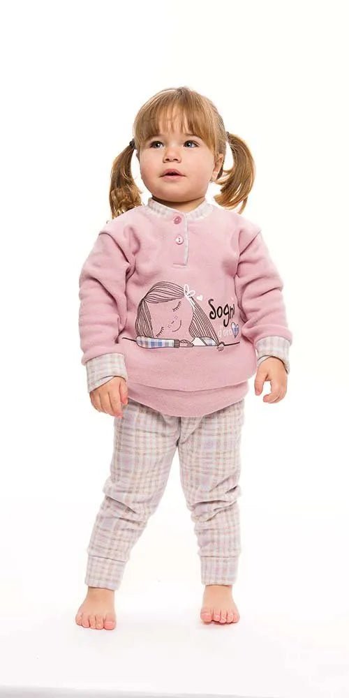 Pigiama invernale neonata bambina Gary in punto Milano S10042