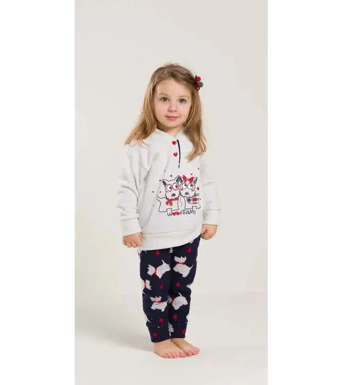 Pigiama invernale neonata bambina Gary in punto Milano V10043